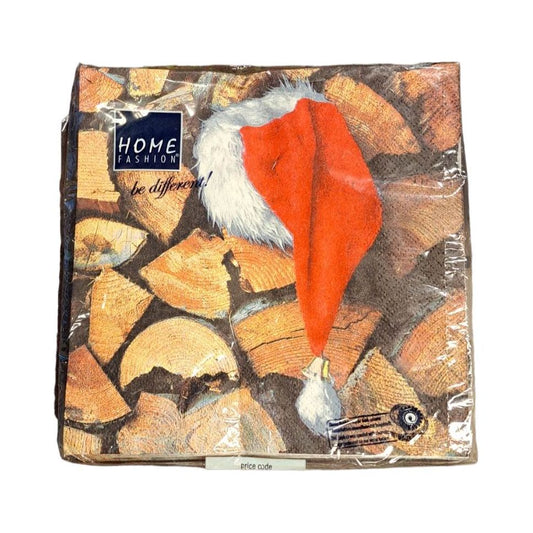 Servietter - Nisselue på Vedkubber