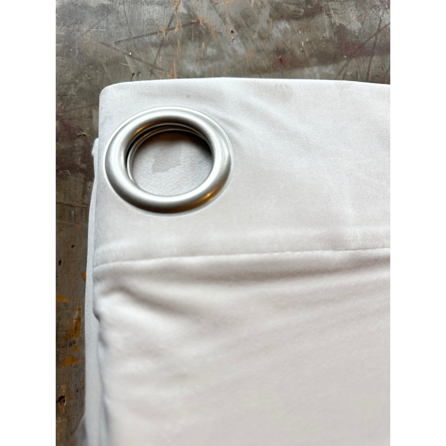 Gardinlengde m/maljer 2 PK. (offwhite)