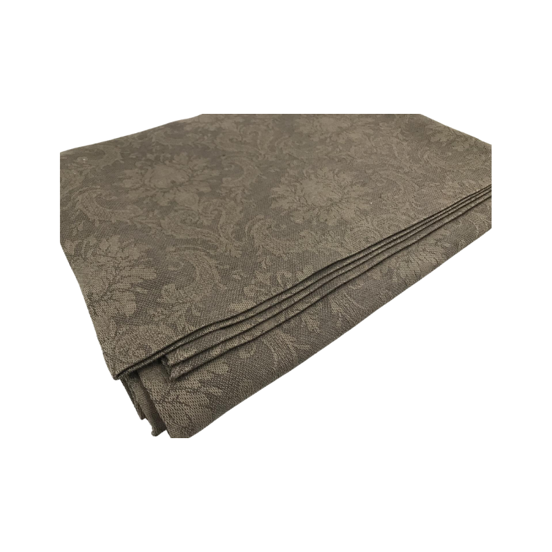 Lin duk med Jaquard mønster.