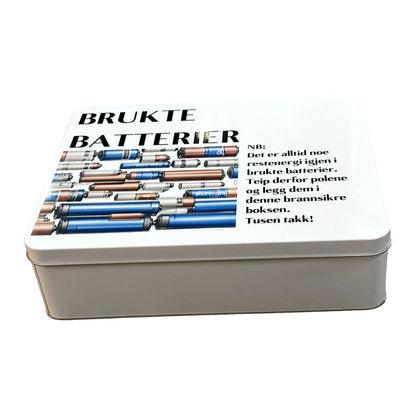 Boks til brukte batterier