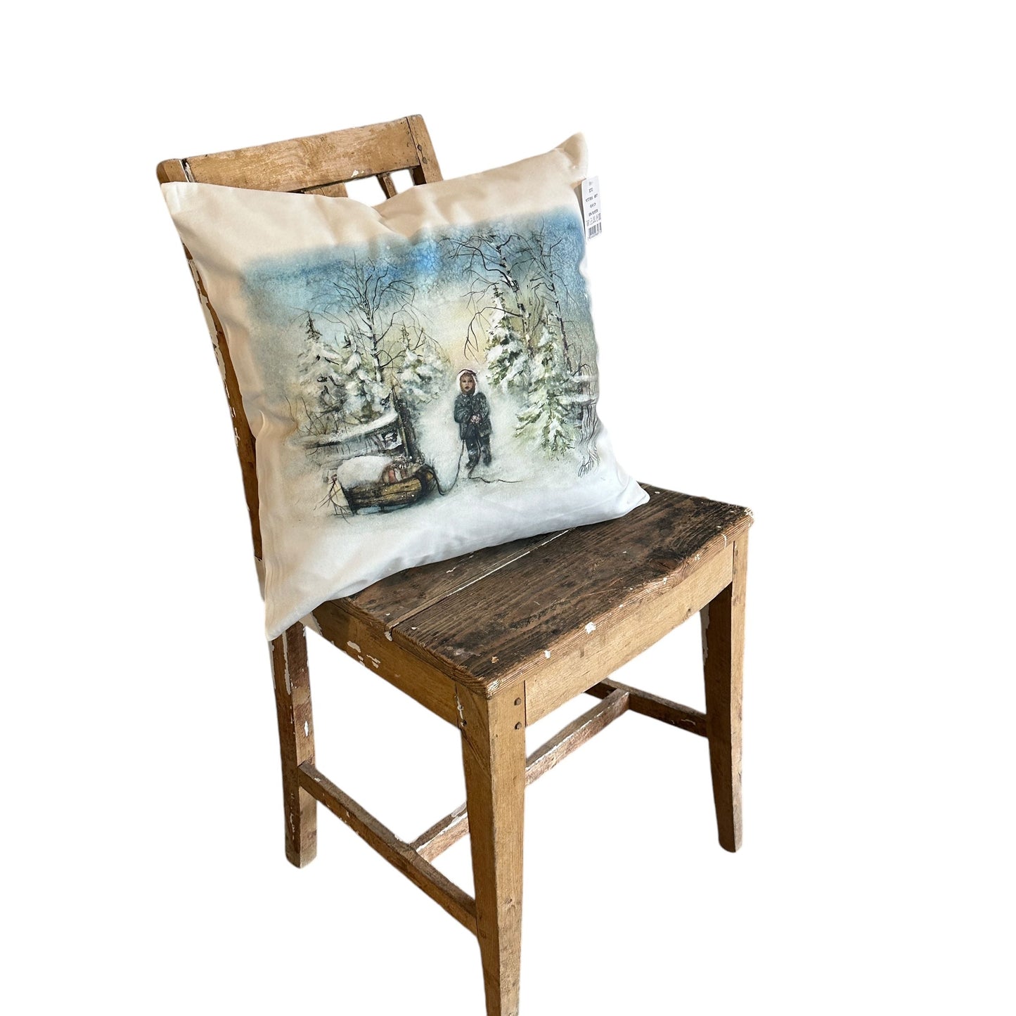 Putetrekk "Blåtimen" 45x45 cm