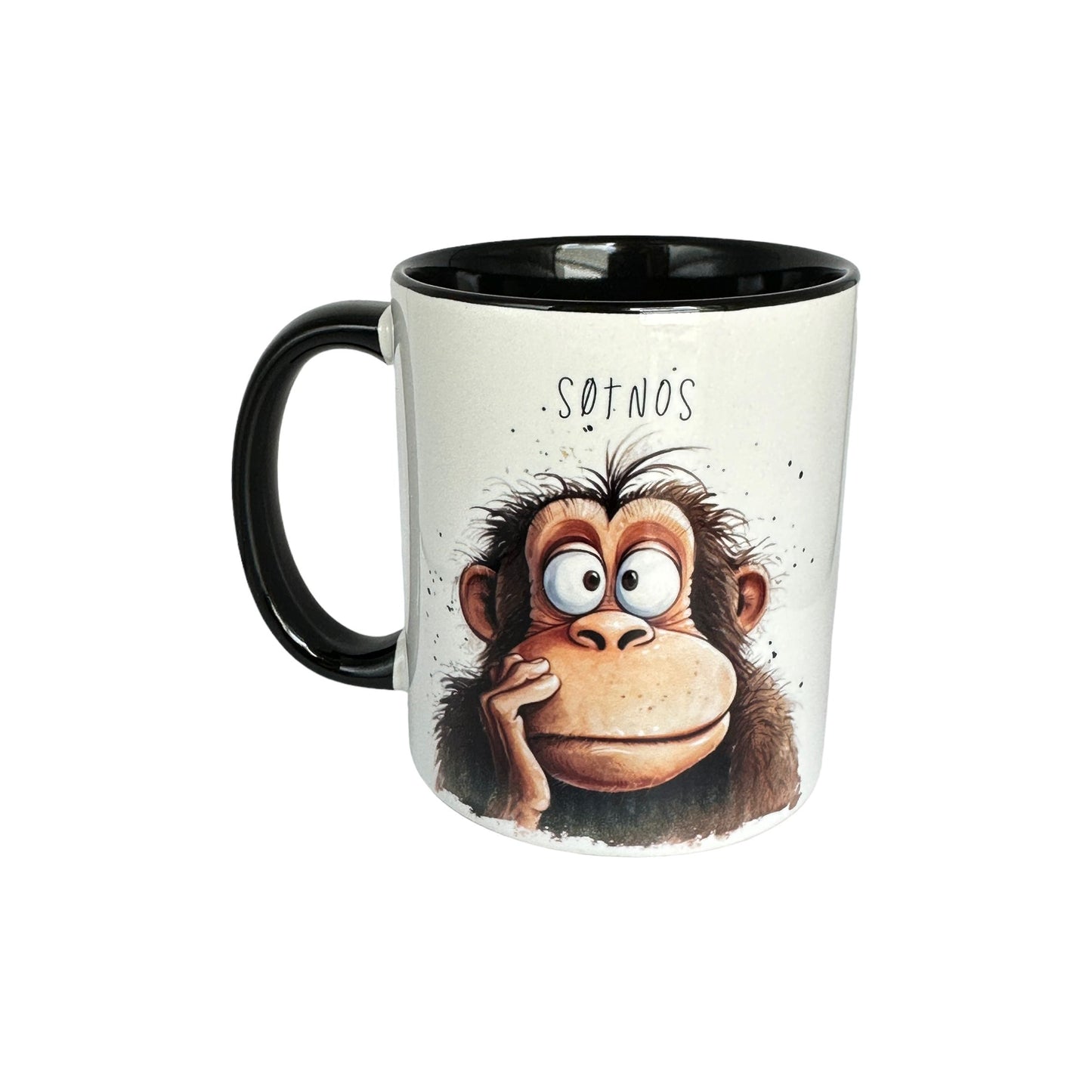 Apekopper -Krus med morsomme tekster