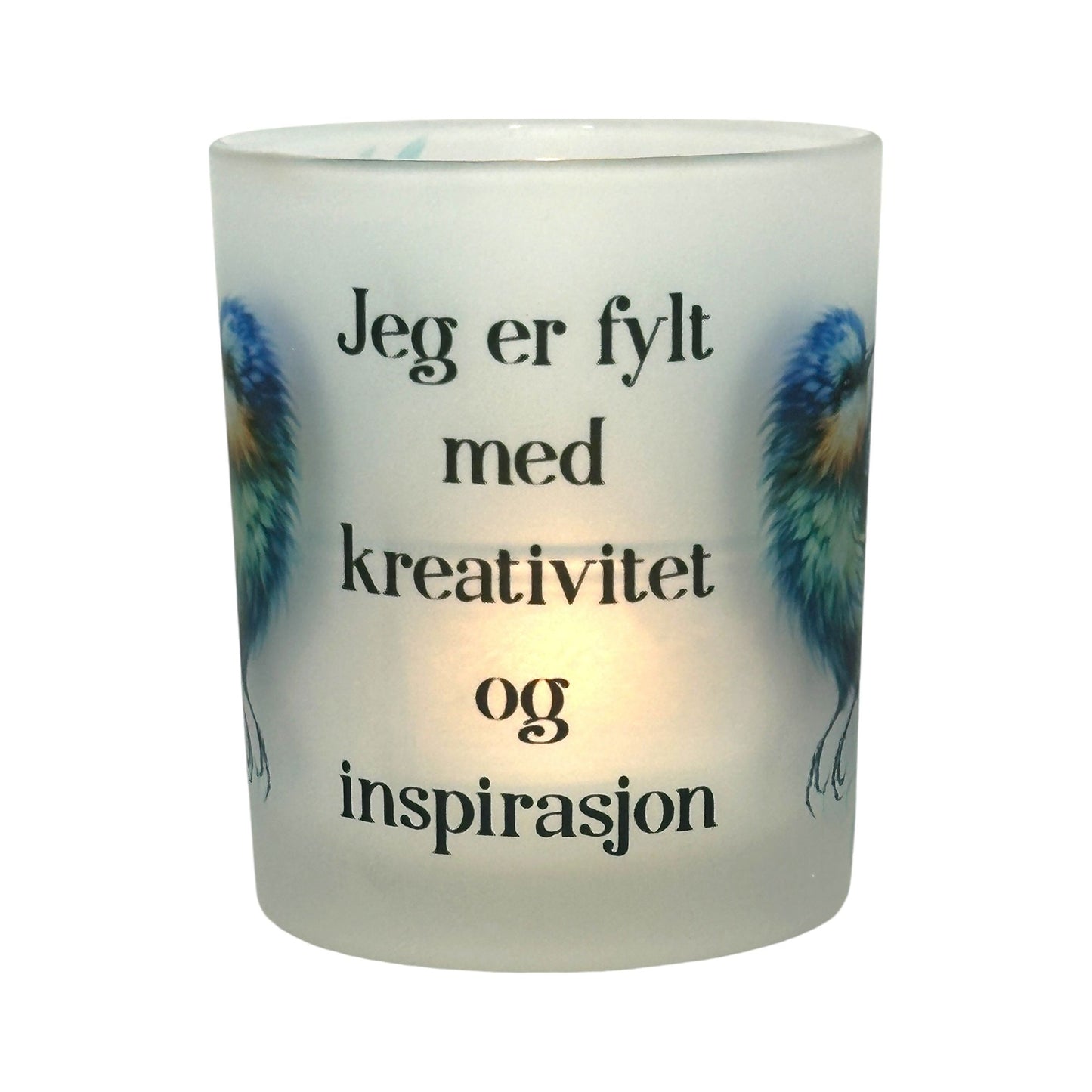 Affirmasjons-lyskopp- 10 ulike, positive affirmasjoner (kommer inn ila uke 6)