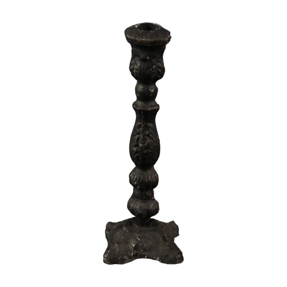 Lysestake i støpjern. Med lette mønster.