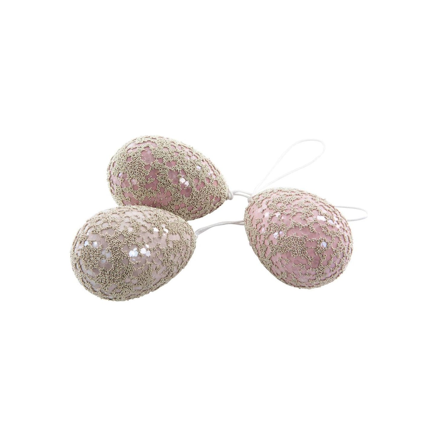 Egg med sølvperler