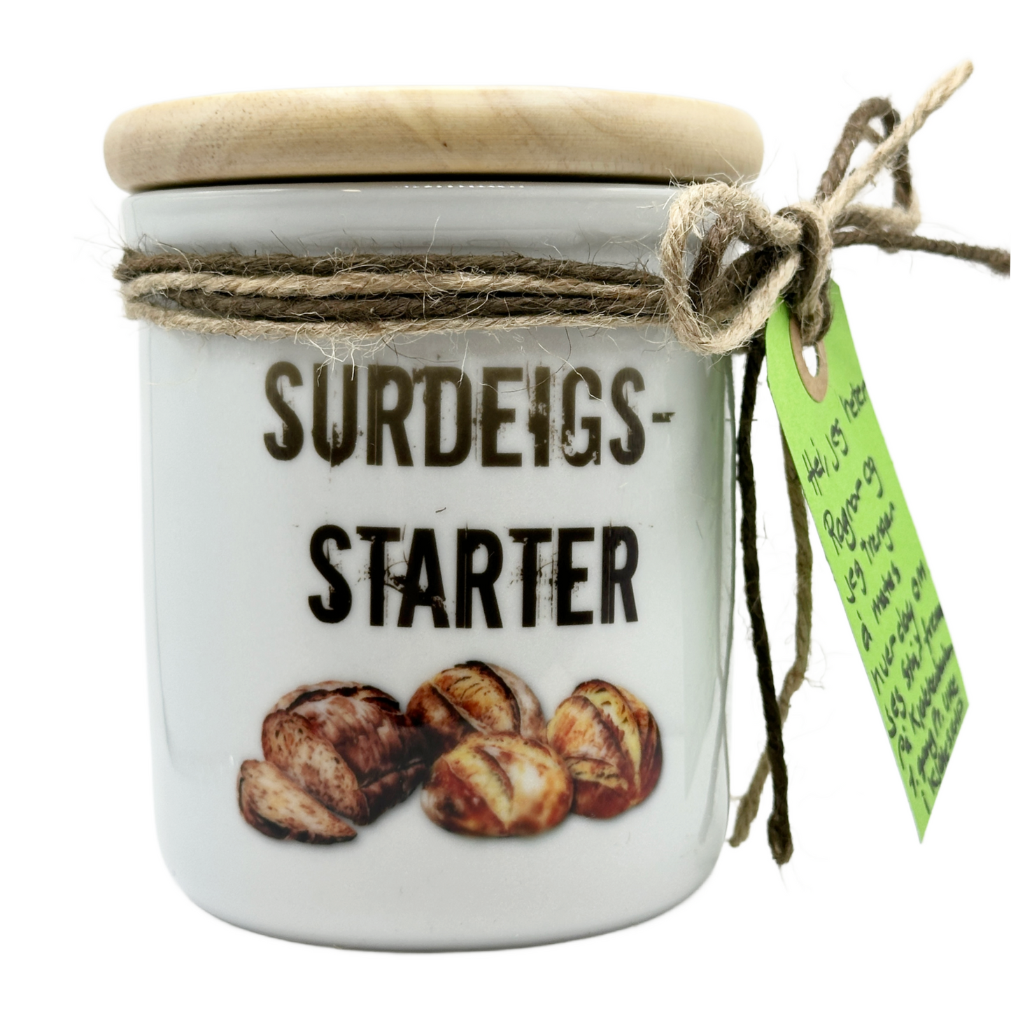 Surdeigskrukke -beholder til surdeigsstarter