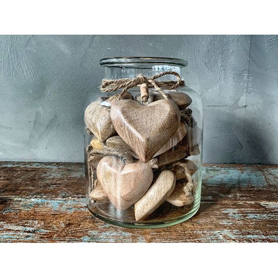 Trehjerter med oppheng