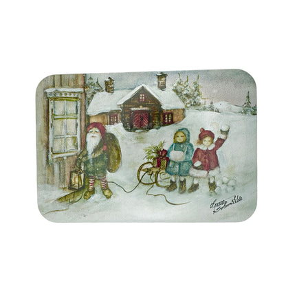 Kakebokser i metall "Nissebesøk"