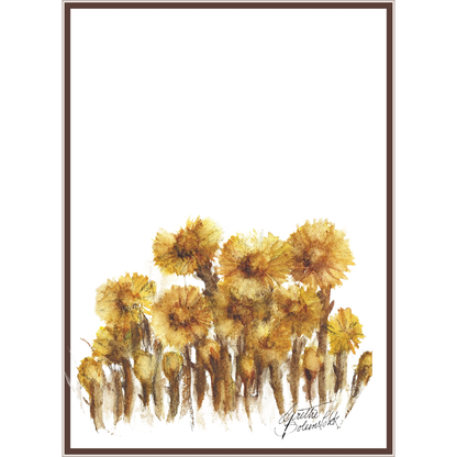Kort med blomstermotiv,  doble m/ konvolutt