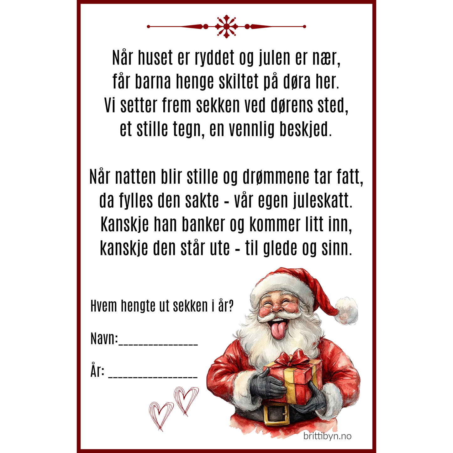 Julenissens STARTSETT
