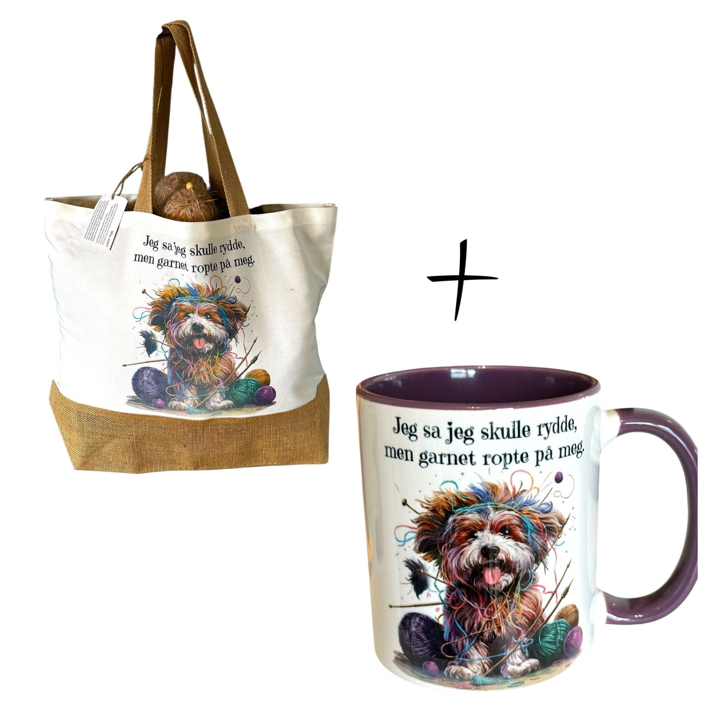 Putetrekk “Garnet ropte på meg” – fløyel 45×45