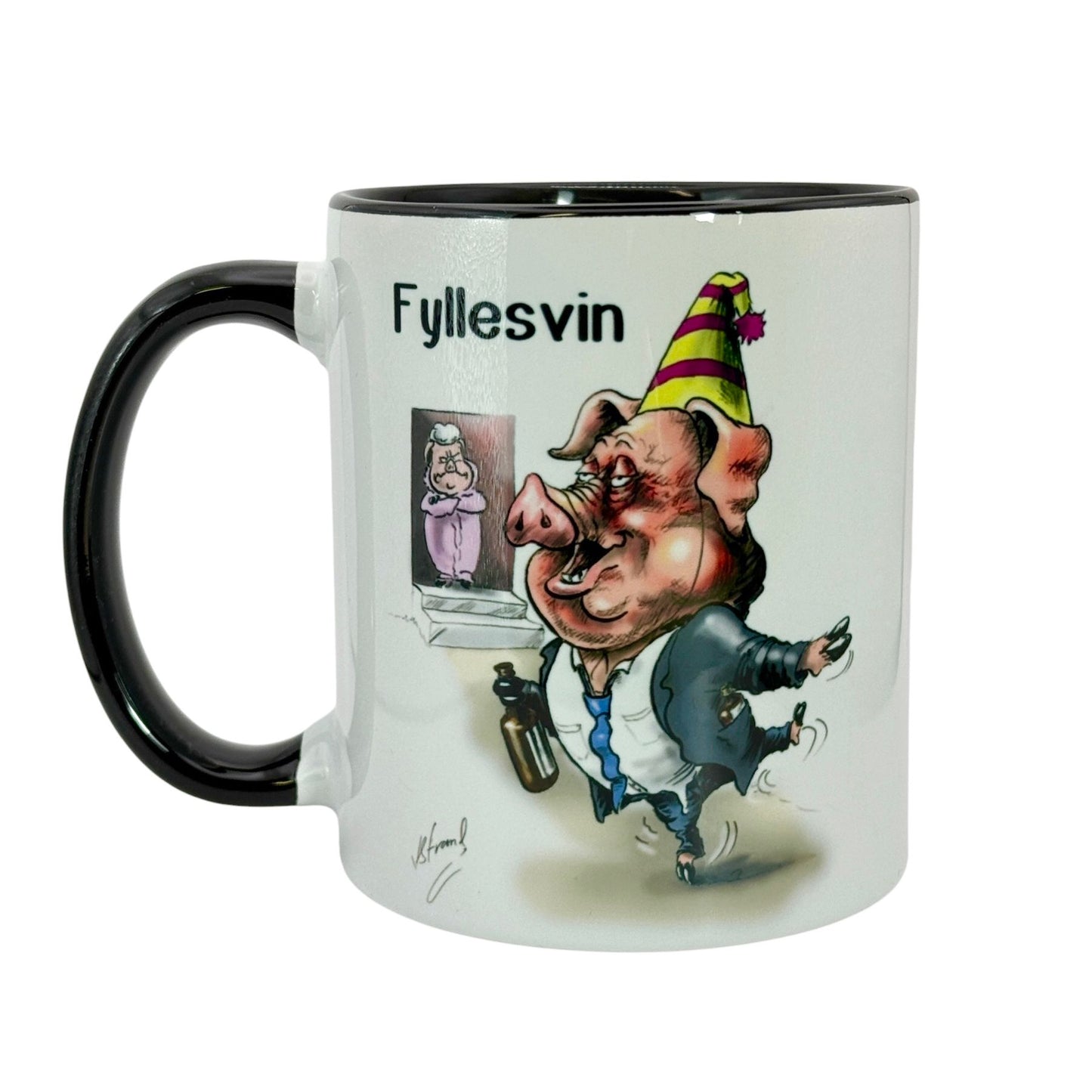 Fyllesvin -KRUS illustrert av Kjetil strand