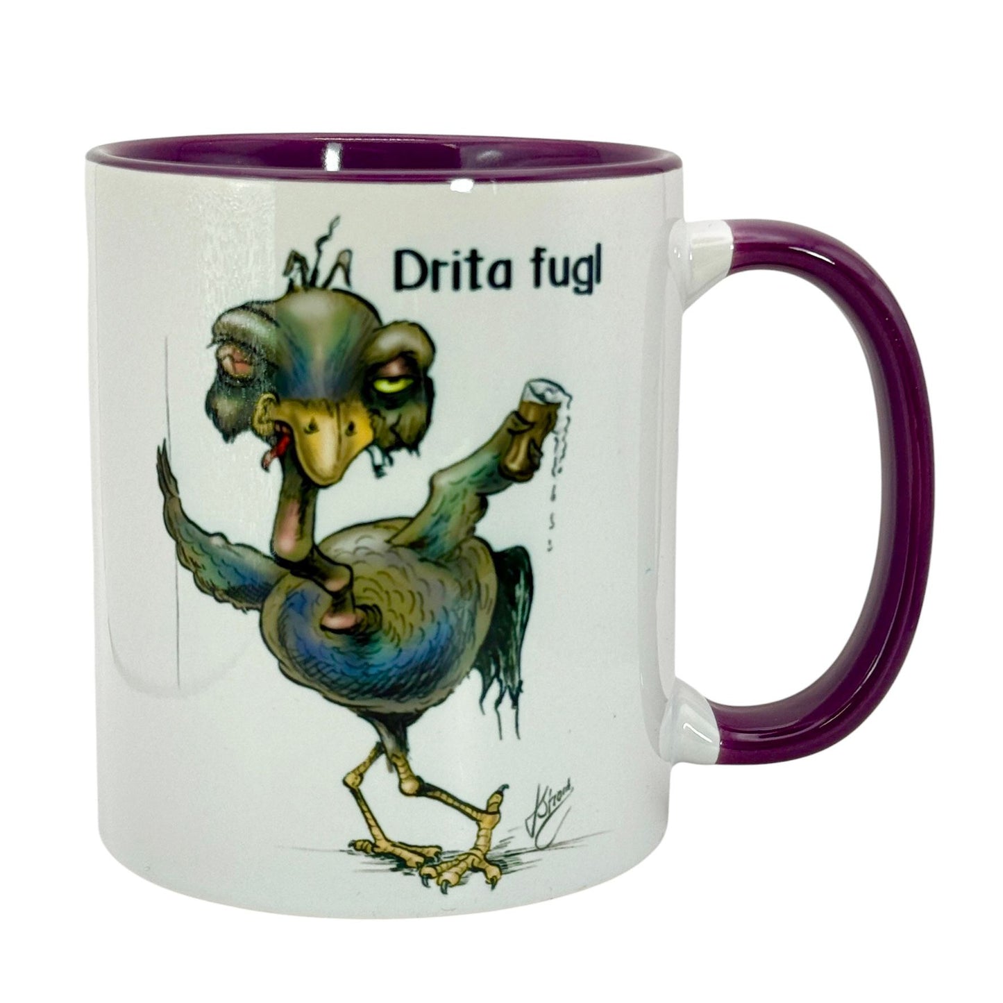Drita fugl -KRUS illustrert av Kjetil strand