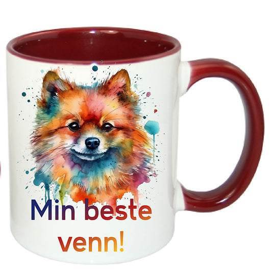 Krus m/hunderaser - Mittel Spitz