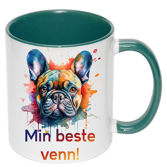 Krus m/hunderaser - Fransk Bulldog