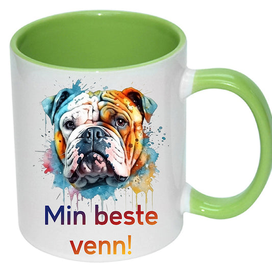 Krus m/hunderaser - Engelsk Bulldog