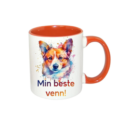 Krus m/hunderaser - Corgi