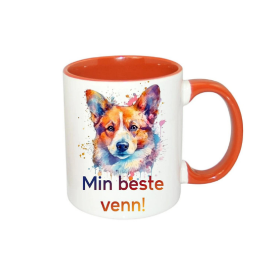 Krus m/hunderaser - Corgi