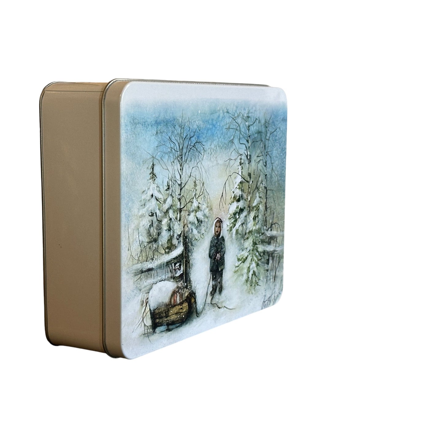 Bokser i metall "Blåtimen"