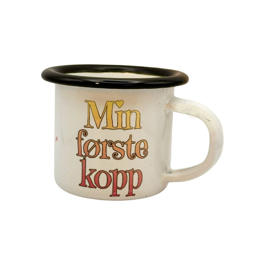 Min første kopp -emaljekopp,