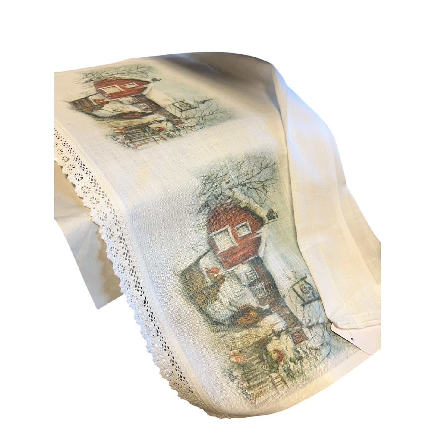 Gardinkappe "Mormor på Røros" METERVARE