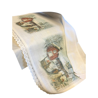 Gardinkappe "Mormor på Røros" METERVARE