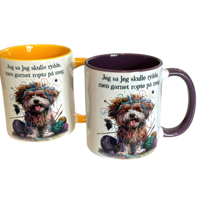 Putetrekk “Garnet ropte på meg” – fløyel 45×45