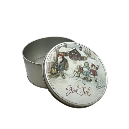 Kakebokser i metall "Nissebesøk"