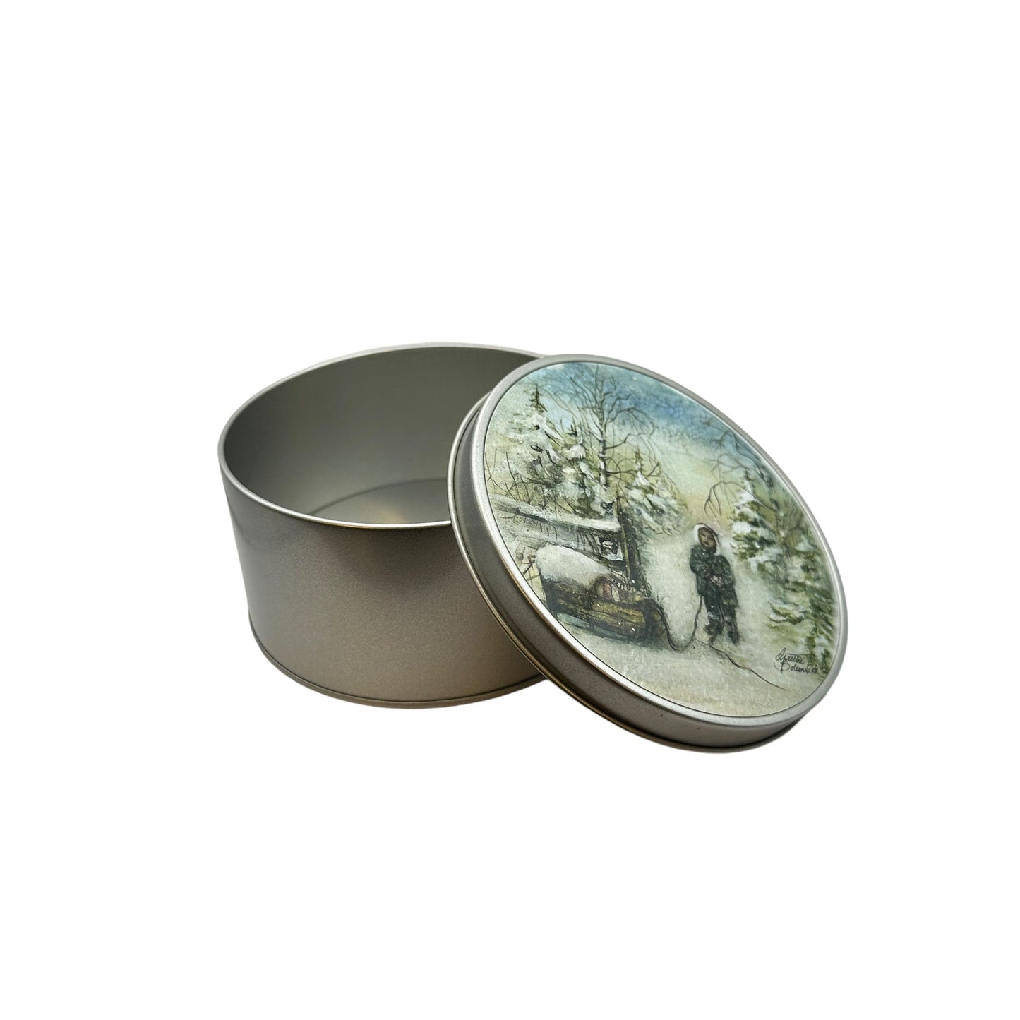 Bokser i metall "Blåtimen"