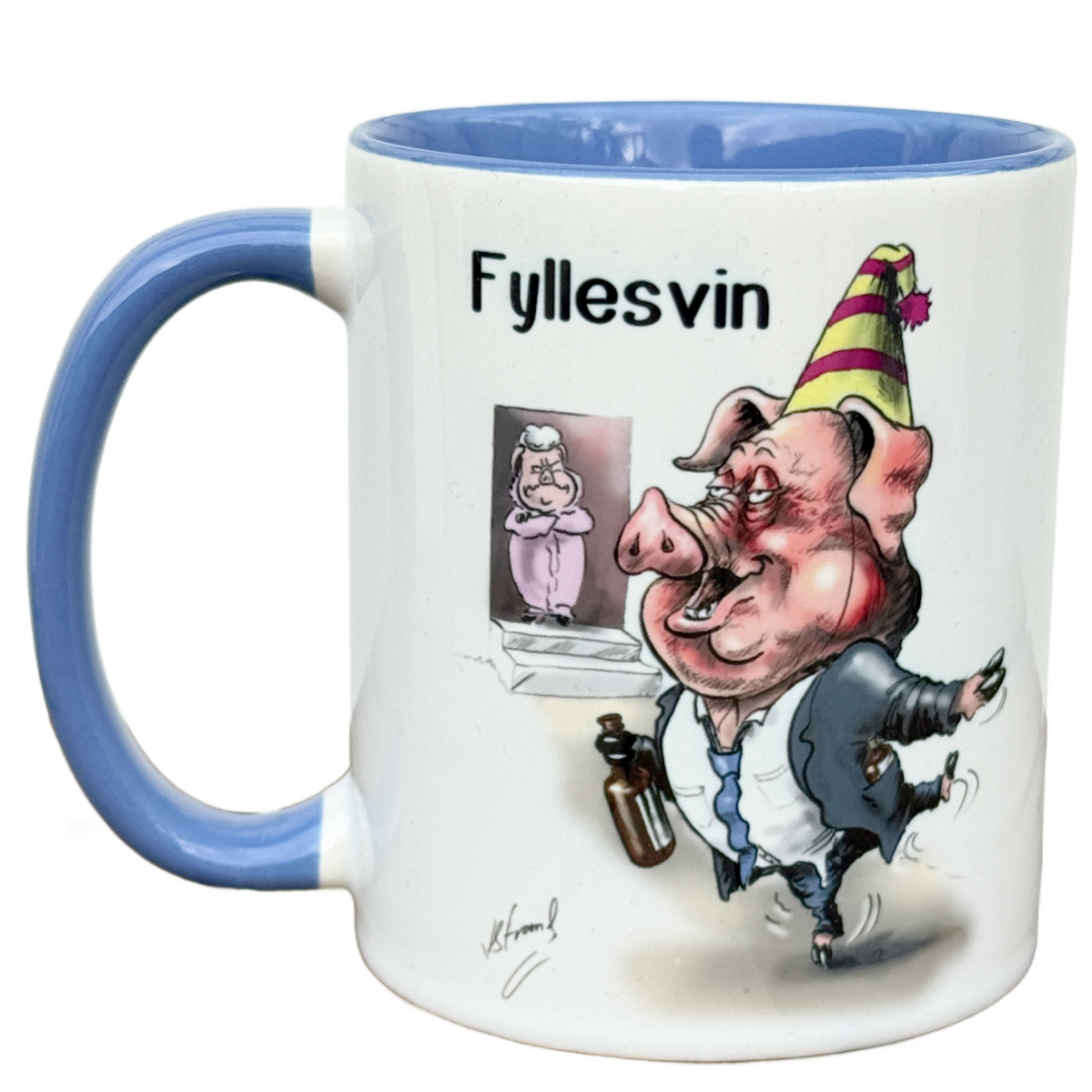 Fyllesvin -KRUS illustrert av Kjetil strand