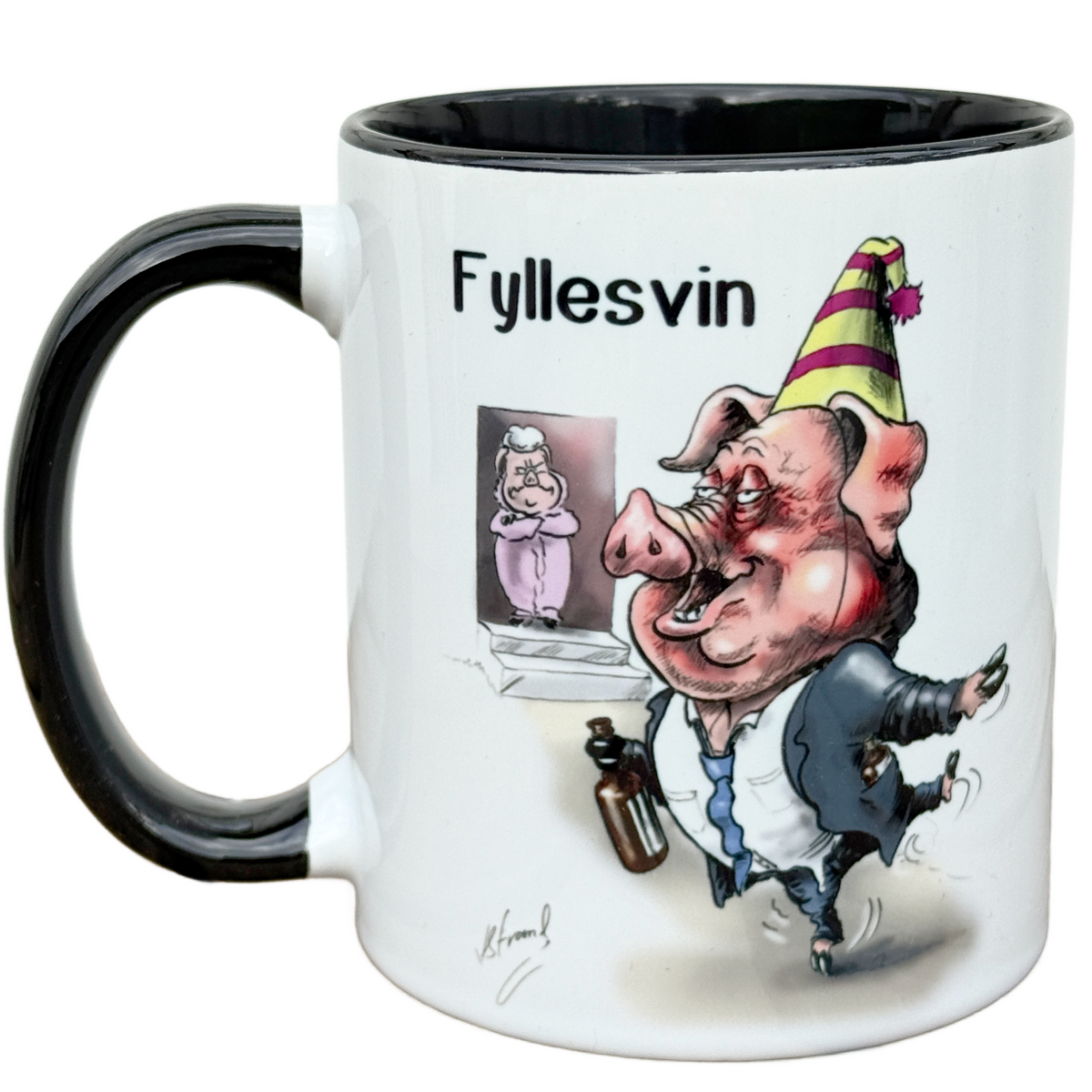 Fyllesvin -KRUS illustrert av Kjetil strand